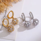 Crystal Ball Drop Earrings