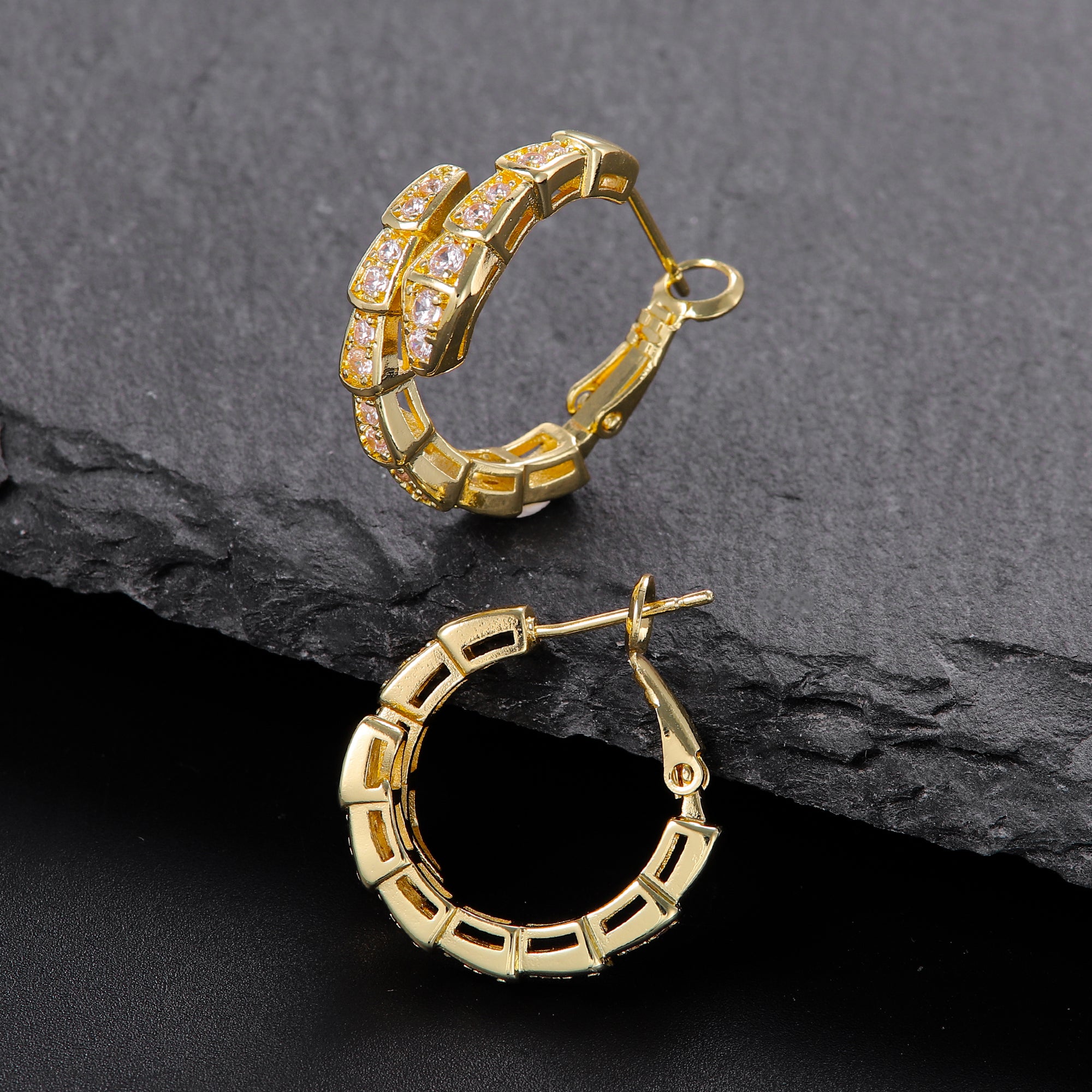 Crystal Hoop Earrings
