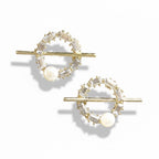 Interstellar Zircon Peal Earrings
