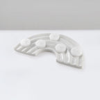 White marble tea light holder