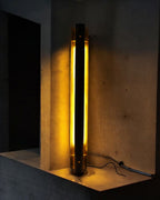 Tall Black Cylindrical Lamp