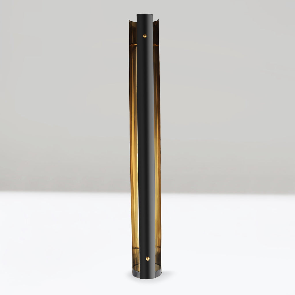 Reflective cylindrical glow lamp