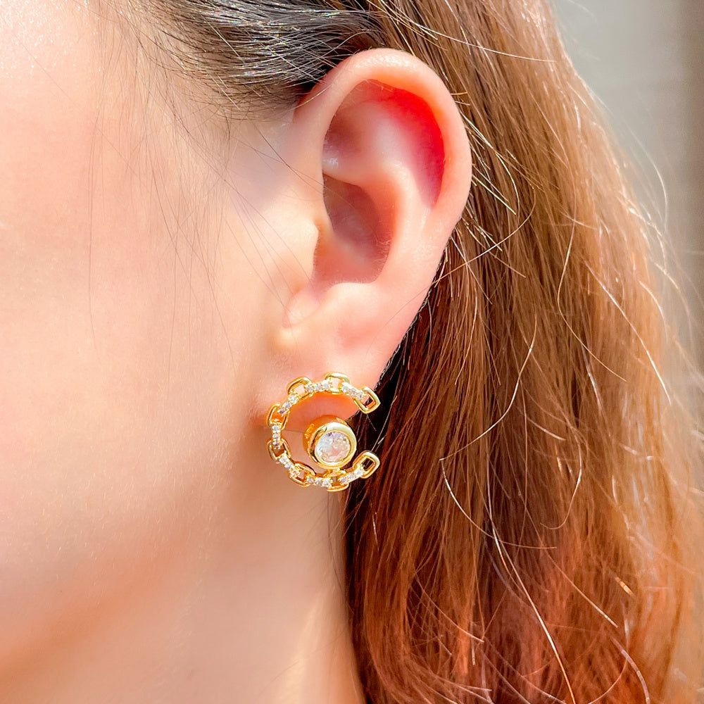 Open Hoop Studs