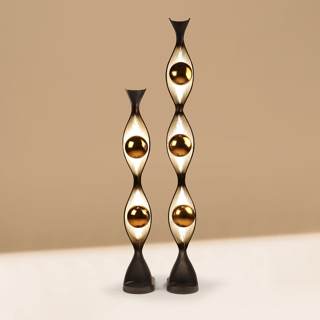Peacock Pillar Lamps | Set of 2 ©