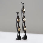 Peacock Pillar Lamps | Set of 2 ©