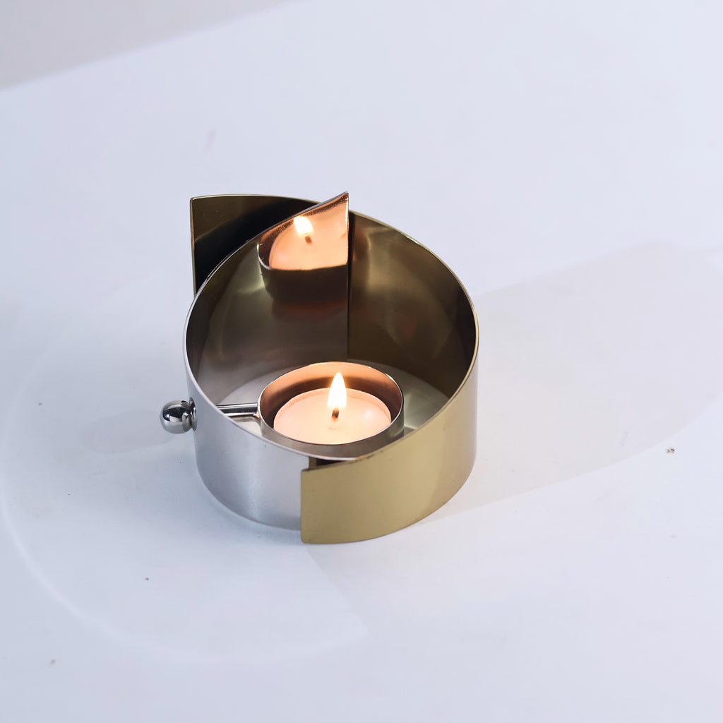 Twin Orbit | Set of 2 Tea Light holders