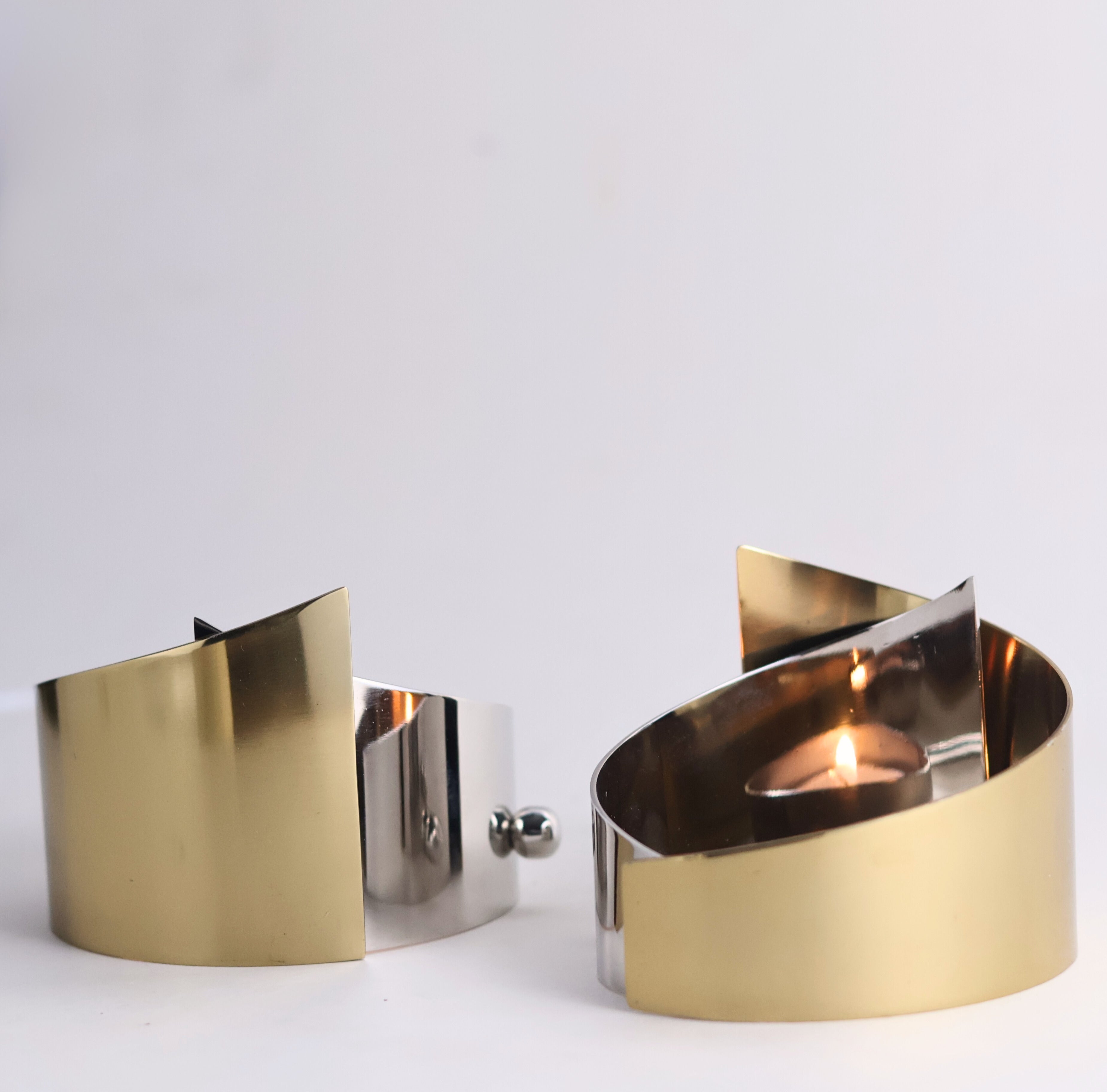 Twin Orbit | Set of 2 Tea Light holders