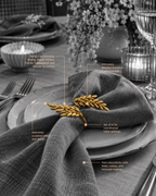 Wheat Gold Napkin Rings