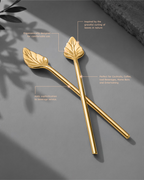 Leaf Brass Stirrers