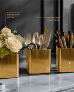 Multipurpose Metal Vase & Desk Organizer | Pre Order