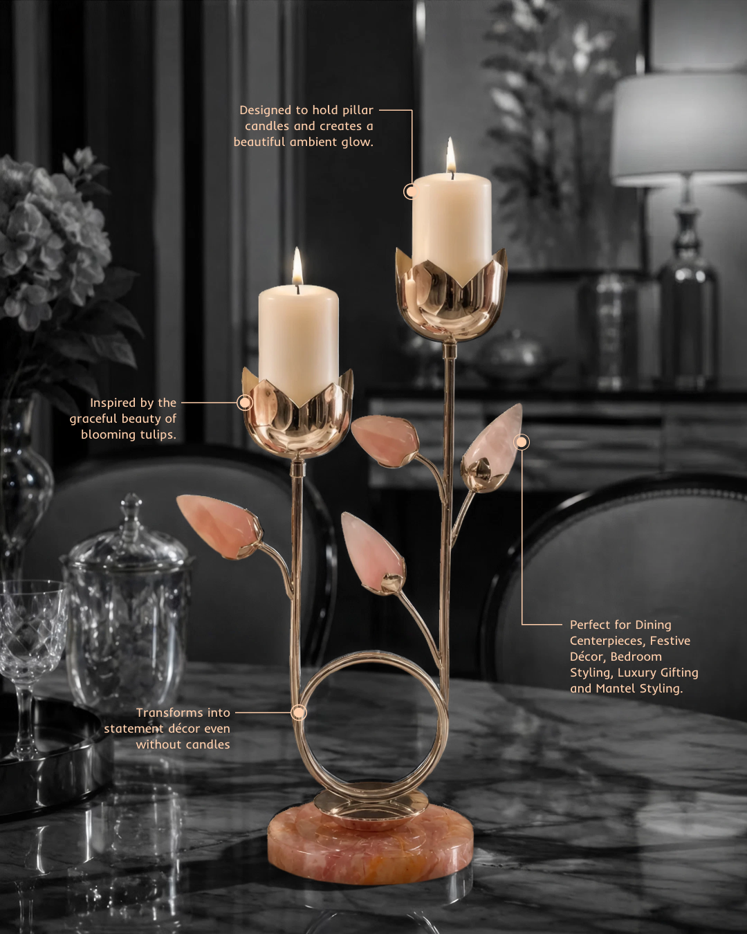 Tulip Blossom Candle Holder ( Pre Order )