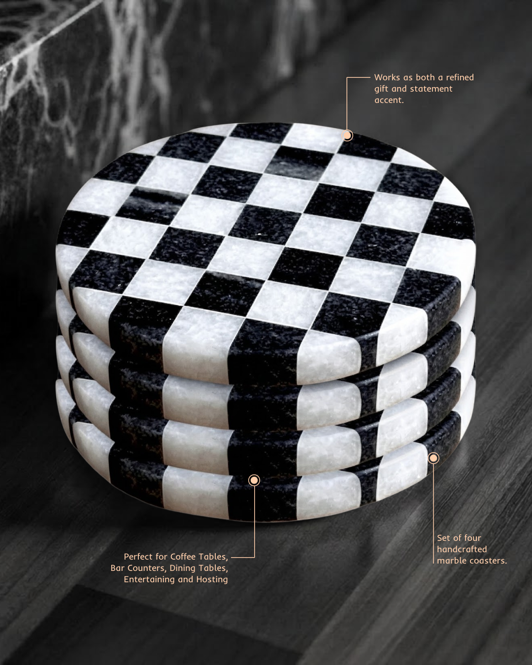 The Checkered Set | Coasters