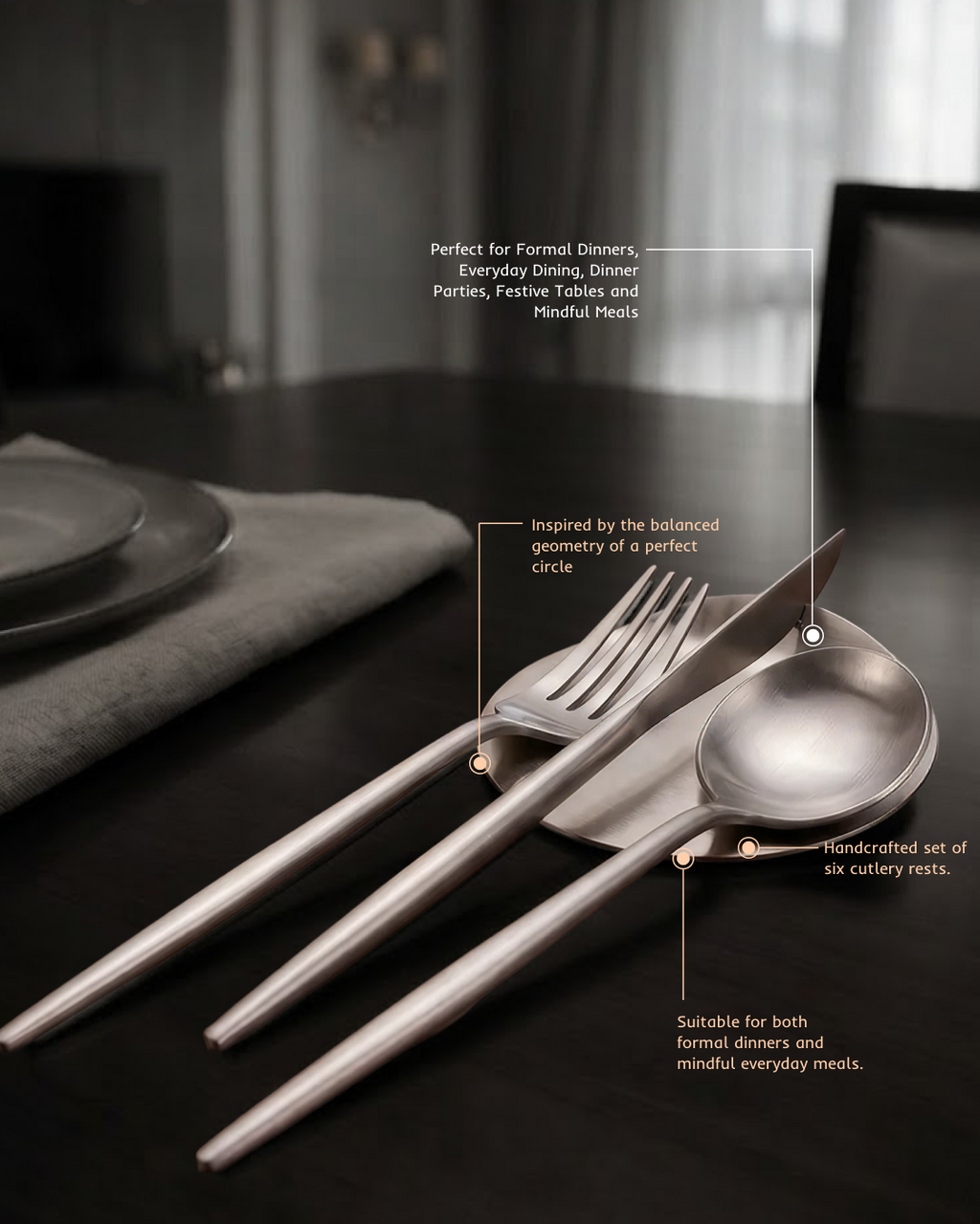 Circle Cutlery Rest | Set of 6