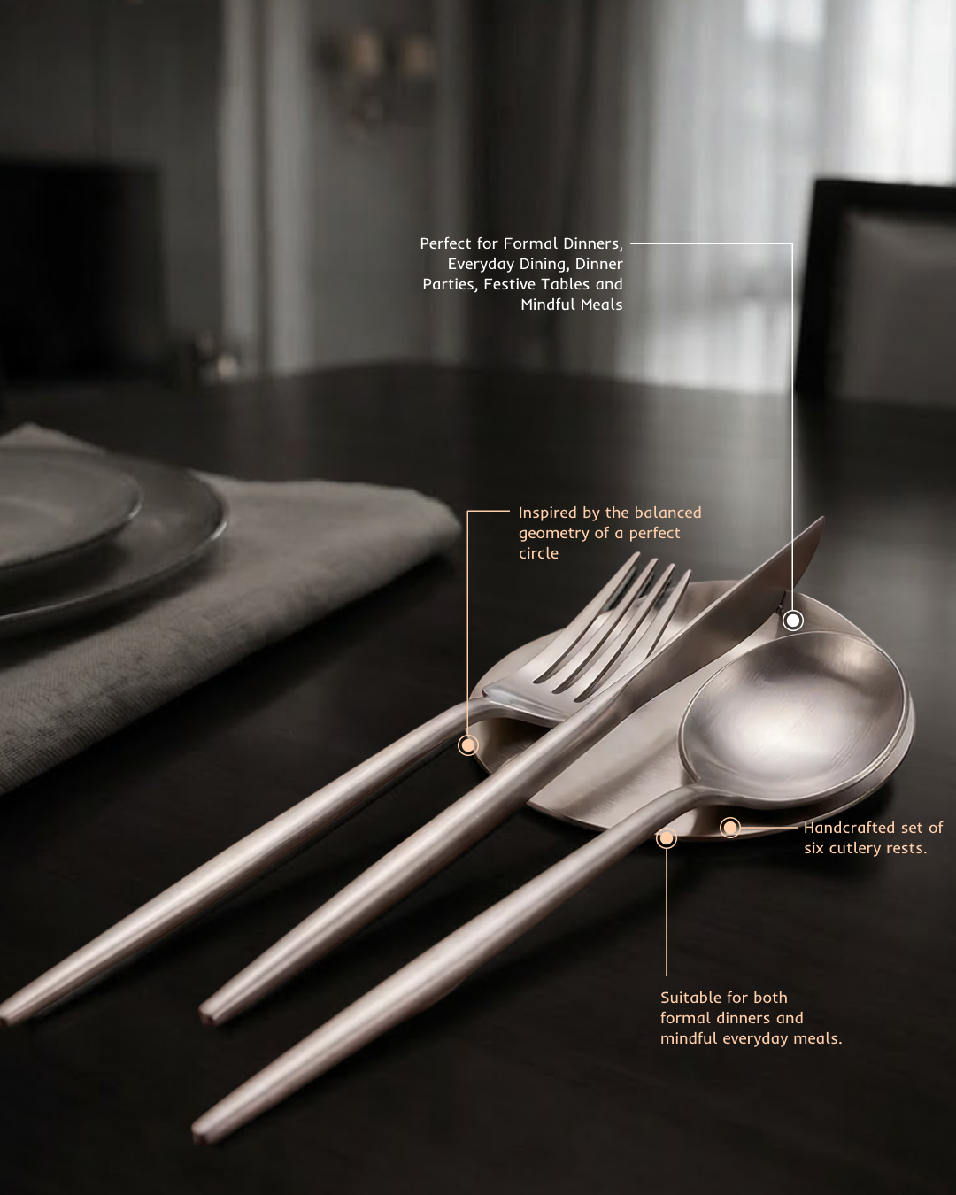 Circle Cutlery Rest | Set of 6
