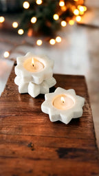 Lotus Tea Light Holder in Marble