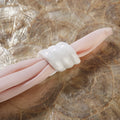 White Marble Napkin Ring Holder