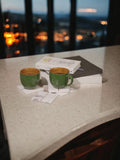 Marble coasters with gold etching