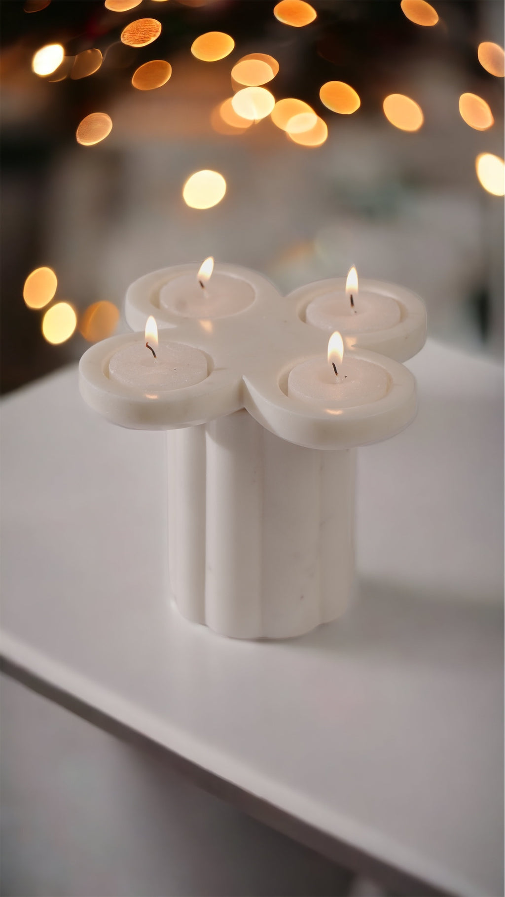 Tea light candle holder with Vase