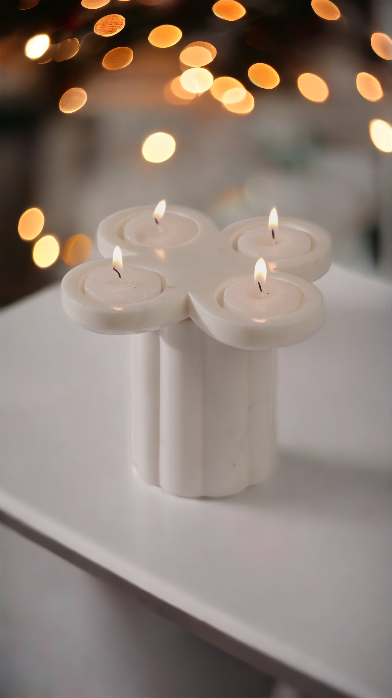 Tea light candle holder with Vase