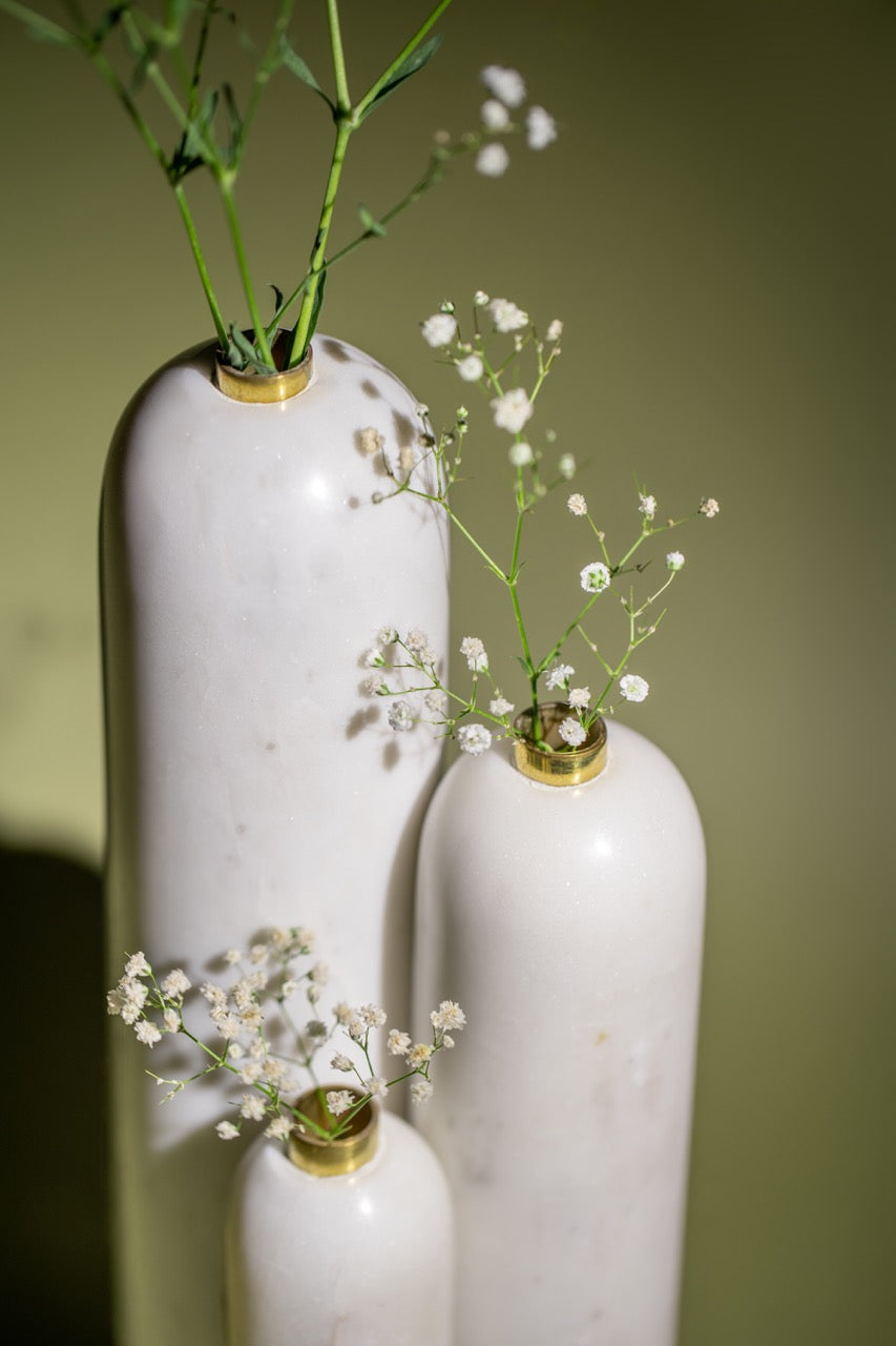 Three size Marble Vase