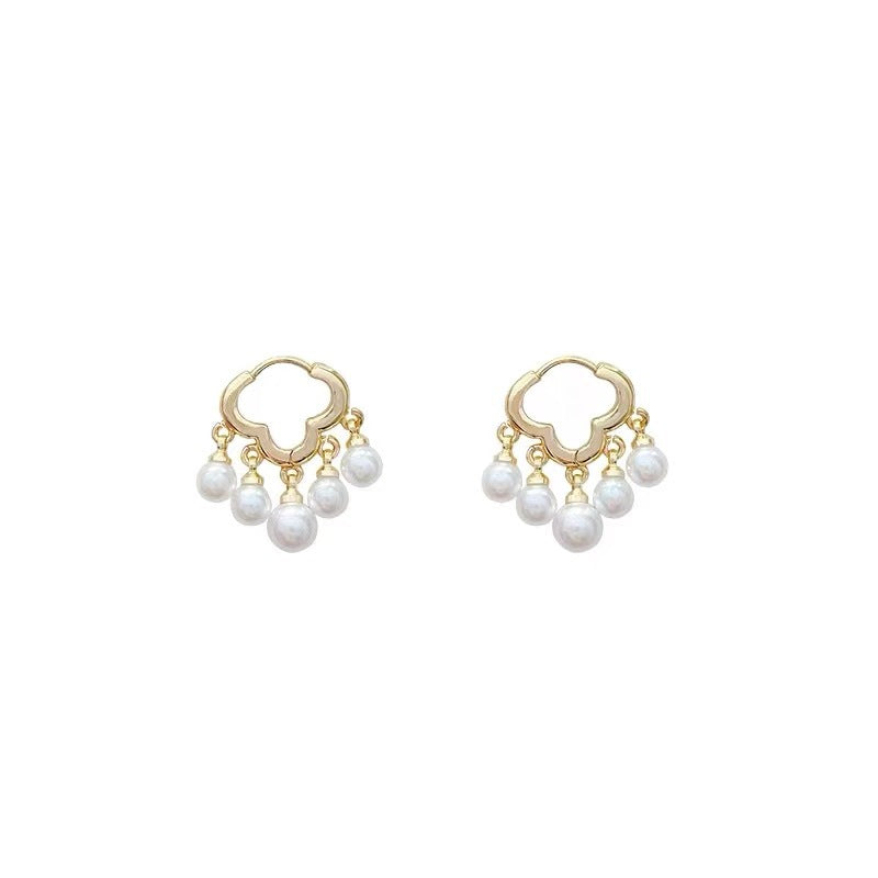 Pearl Rain Drop Earrings