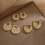 Seashell Hoop Earrings