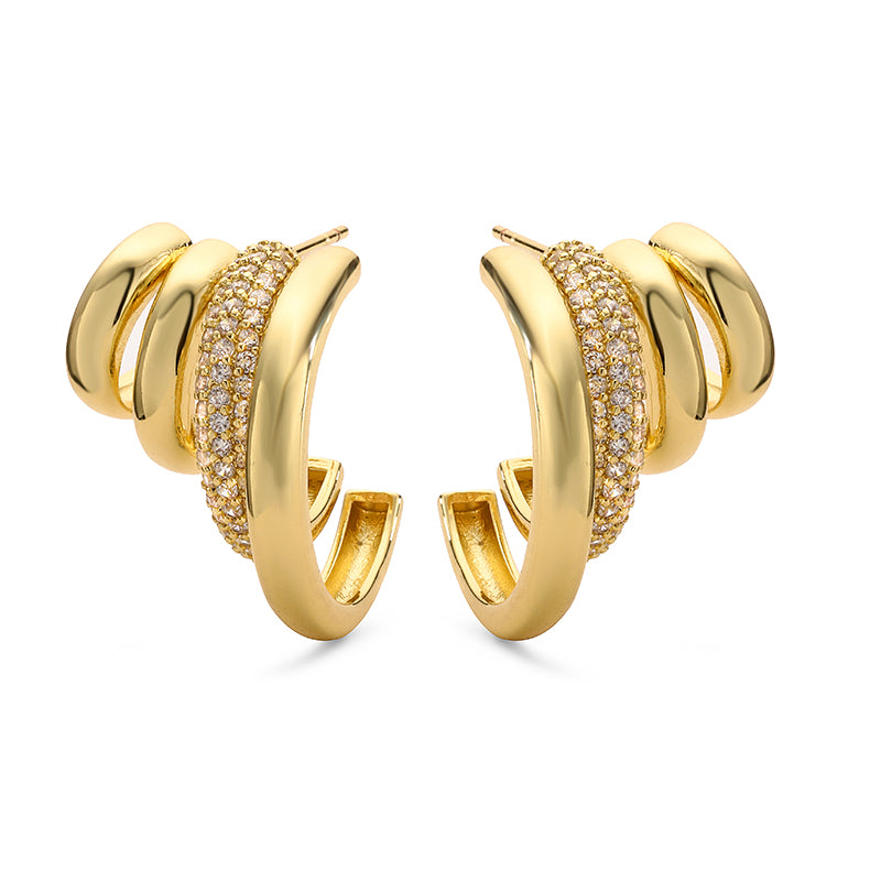 Silver Multi Hoops