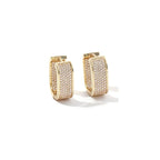 Gold Plated Studded Hoops