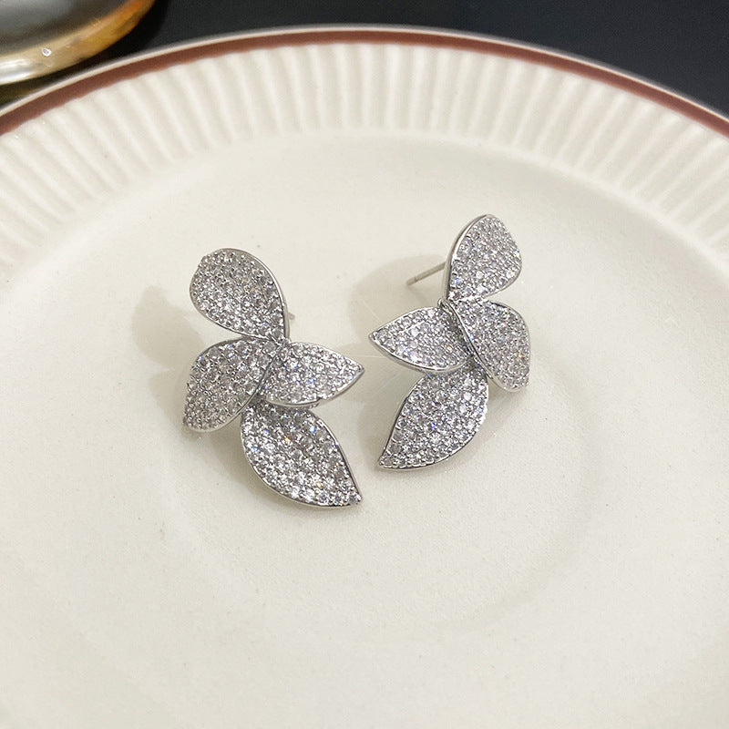Silver Leaf Earrings