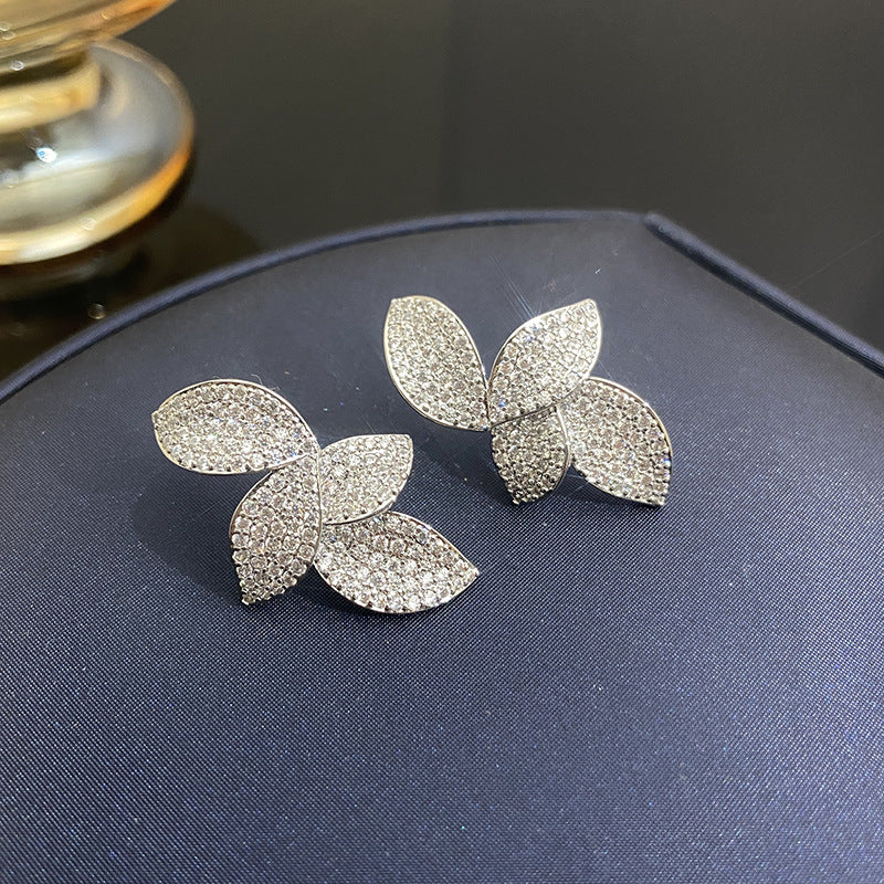 Silver Leaf Earrings
