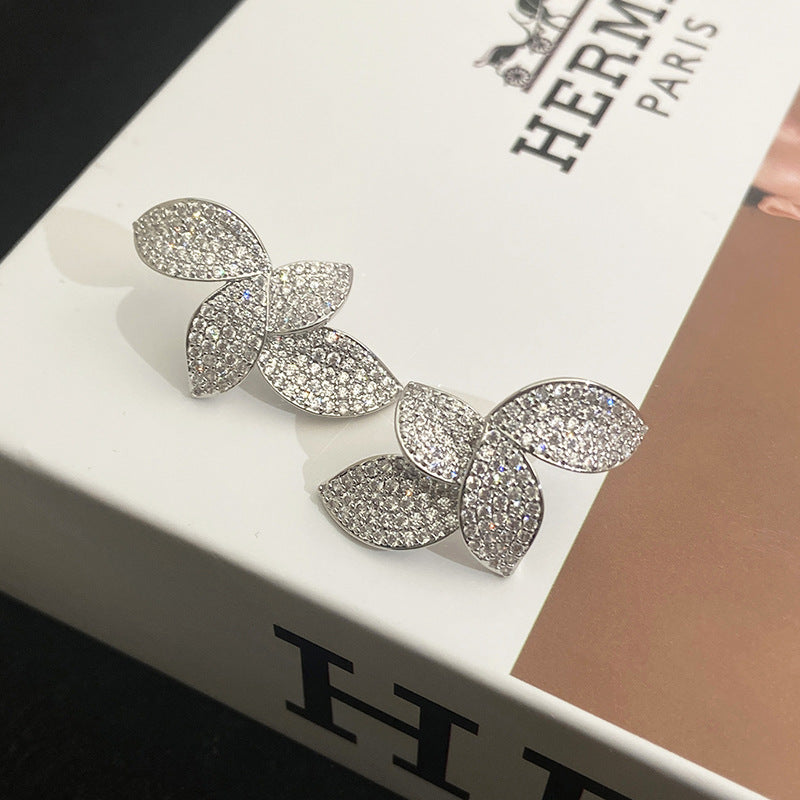 Silver Leaf Earrings