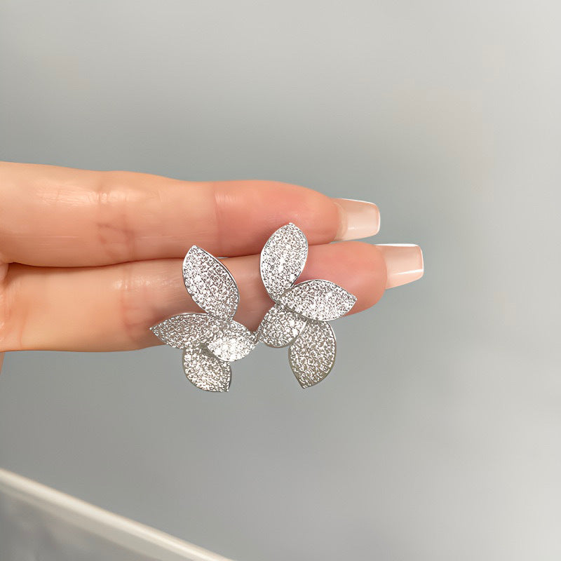 Silver Leaf Earrings