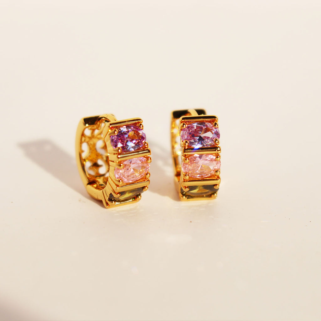 Lilac Plated Hoops