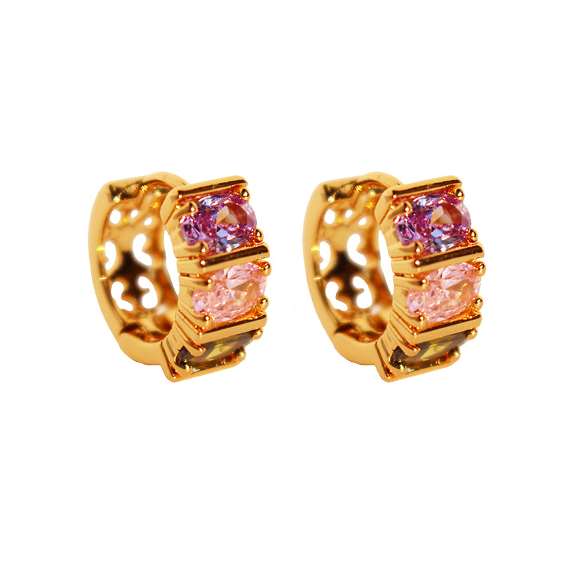 Lilac Plated Hoops