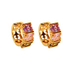 Lilac Plated Hoops