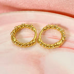 Twist Plated Hoops