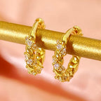 Twist Plated Hoops