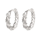 Twist Plated Hoops