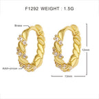 Twist Plated Hoops