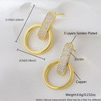 Elegant Simple Gold Plated Earrings