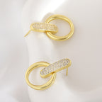 Elegant Simple Gold Plated Earrings