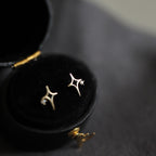 925 Silver Star Studded Earrings