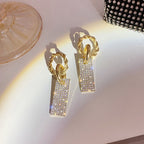 Silver Needle Glamour Earrings