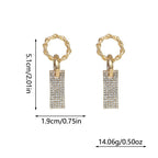 Silver Needle Glamour Earrings