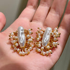 Vintage Pearl Tassel Earrings