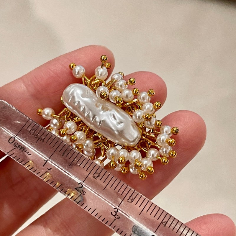 Vintage Pearl Tassel Earrings