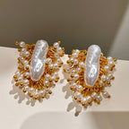 Vintage Pearl Tassel Earrings