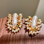 Vintage Pearl Tassel Earrings