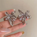 Floral Silver Earrings