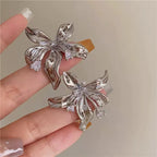 Floral Silver Earrings